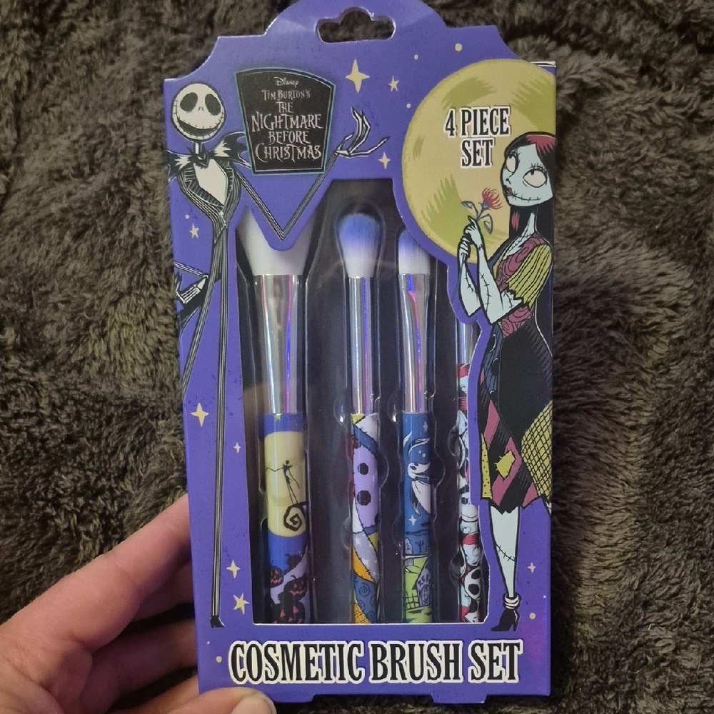 Disney Nightmare Before Christmas 4-Piece Brush Set - Brand New!